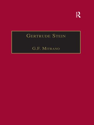 cover image of Gertrude Stein